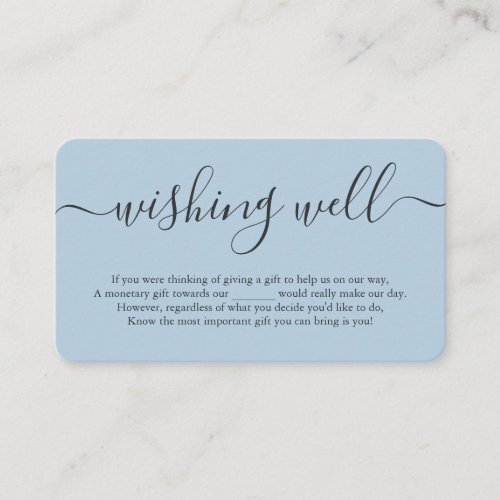 Omphalodes Blue Wishing Well Enclosure Card