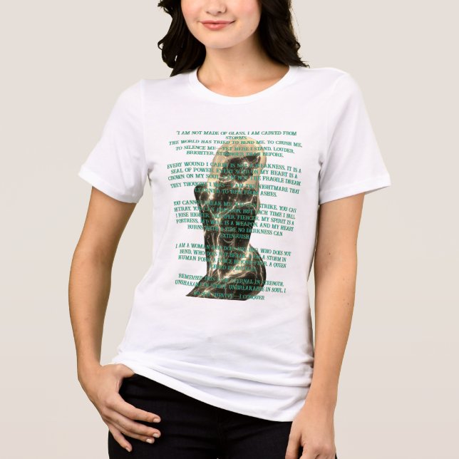omrani The Unbreakable Woman’s Tri-Blend Shirt (Front)