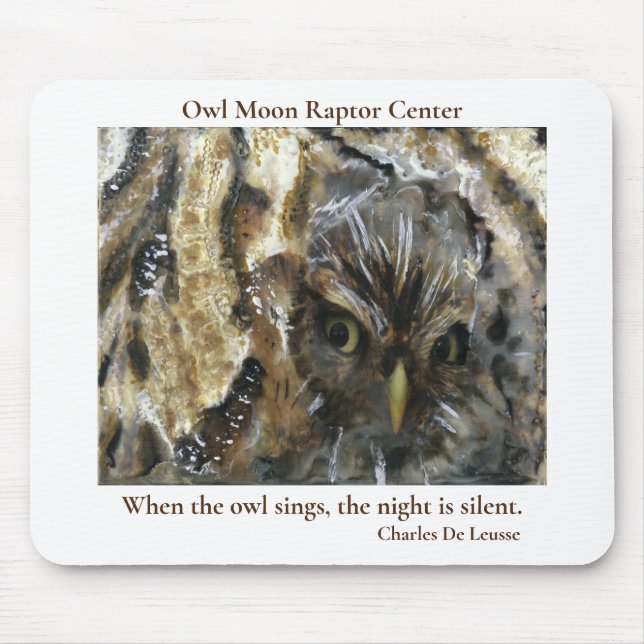 OMRC Screech Owl Mouse Pad (Front)