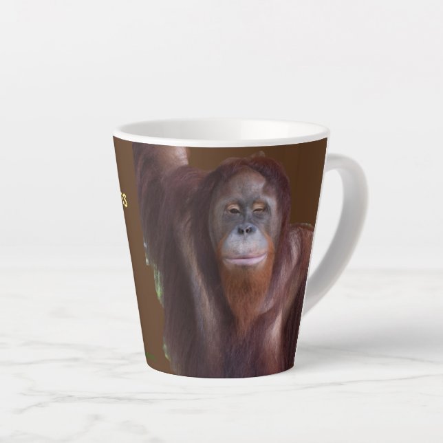 Omry Orangutan - movie star Latte Mug (Right Angle)