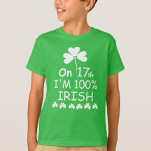 'On 17th I'm 100% Irish'