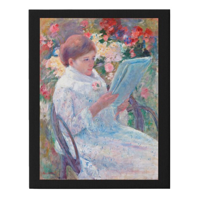 On a Balcony, Mary Cassatt Faux Canvas Print (Front)