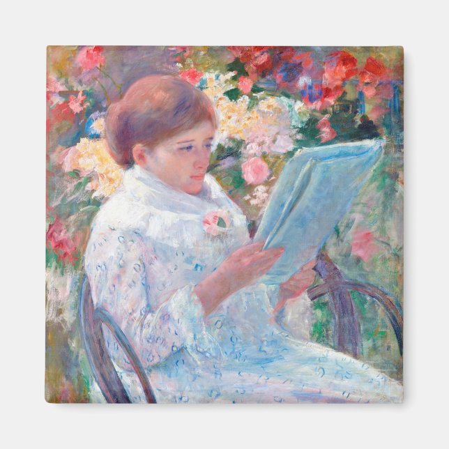 On a Balcony, Mary Cassatt Magnet (Front)