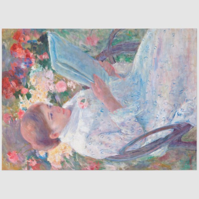 On a Balcony, Mary Cassatt Tissue Paper (Front)