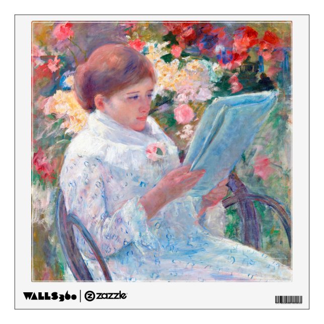On a Balcony, Mary Cassatt Wall Decal (Front)