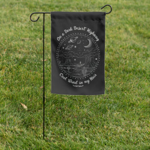 On A Dark Desert Highway Travel Mountain Camping Garden Flag