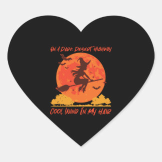 on a dark desert highway witch 1 heart sticker