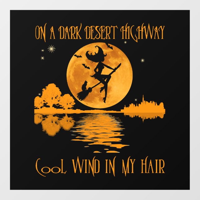 On A Dark Desert Highway witch Floor Decals (Front)