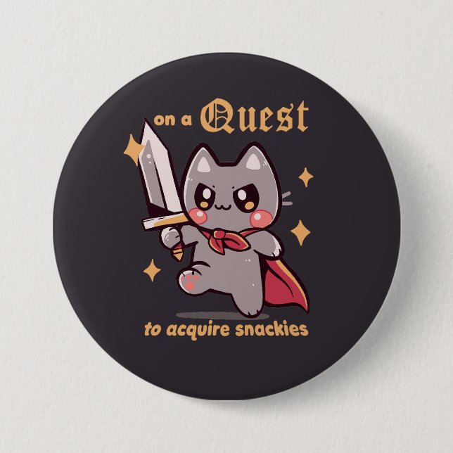 On a Quest to acquire snackies Button (Front)