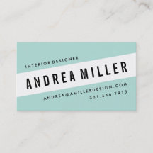 On A Slant Bold Graphic Business Card