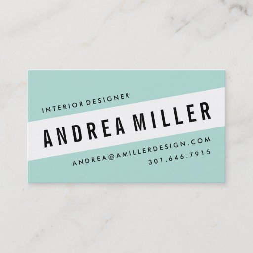 Customizable On A Slant Bold Graphic Business Card