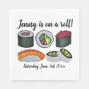 On a (Sushi) Roll Congratulations Celebration Napkins