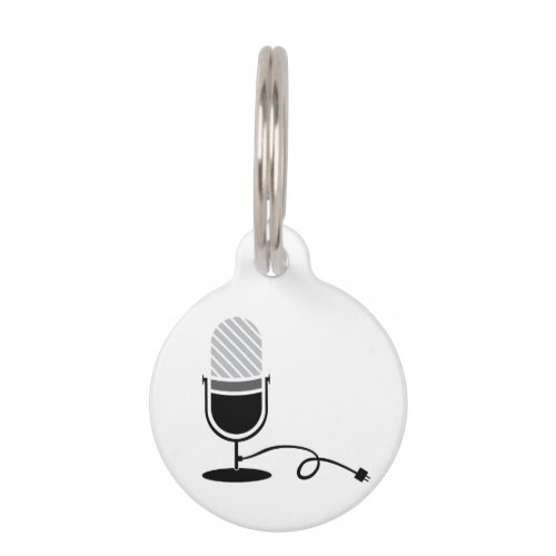 On Air Microphone Pet ID Tag