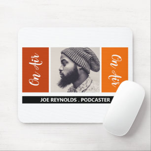 On Air - Podcaster Photo - Retro Podcast Mouse Pad