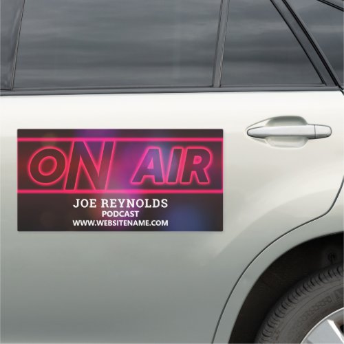 On Air Podcaster Podcast Car Magnet