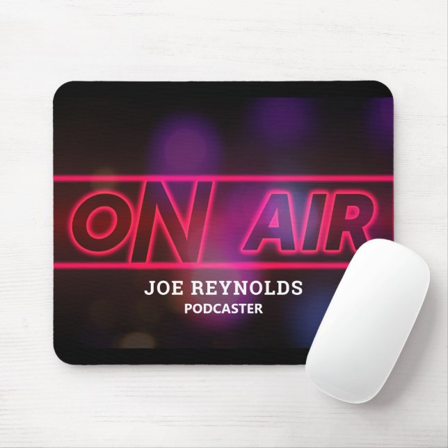 On Air Podcaster, Podcast Mouse Pad (With Mouse)