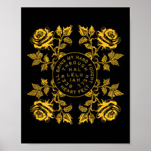 (on Back) Brandon Merch Hard Fought Hallelujah Lak Poster