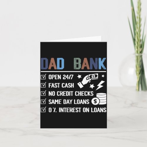 On Back Dad Bank Open 24 7 Fast Cash Credit Checks Card