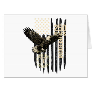 On Back Eagle and Flag 250 Years 1776-2026 250th B Card