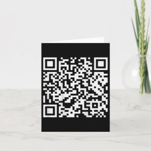 (on Back) Funny Qr Dont Be A Little Btch Code Sayi Card