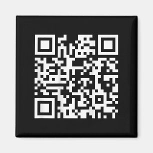 (on Back) Funny Qr Fck You Code Middle Finger Sayi Magnet