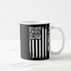 (on Back) Funny Qr President Trump Dance Code Trum Coffee Mug