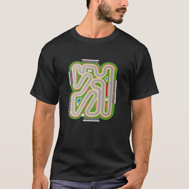  ON BACK Play Cars On Dad s Back Mat Road Car Race T-Shirt (Front)