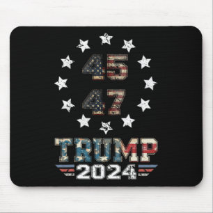 (on Back) Western Trump Cowboy You Missed Again  Mouse Pad