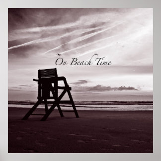 On Beach Time Poster