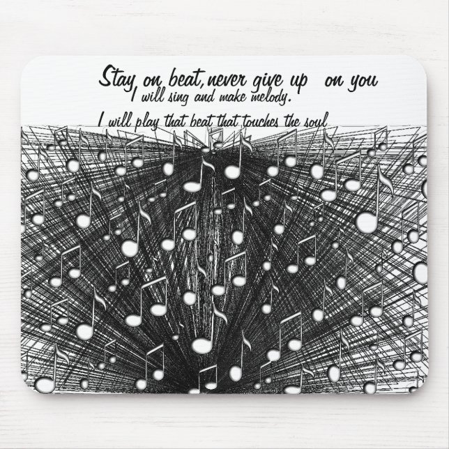 On Beats,I Rock_ Mouse Pad (Front)