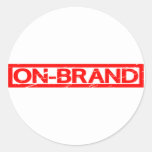On-brand Stamp Classic Round Sticker
