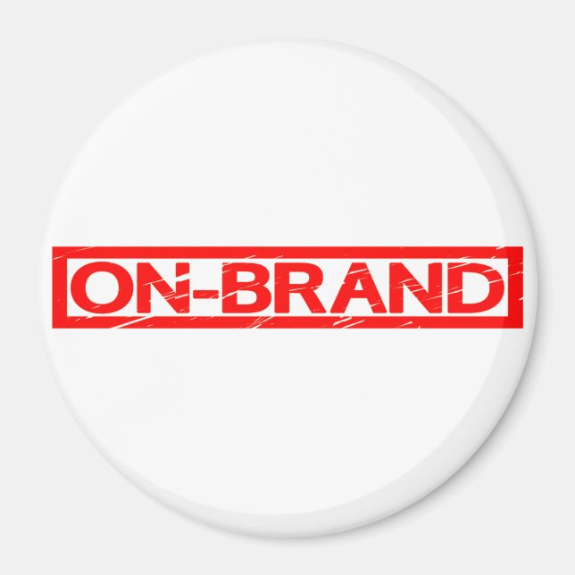 On-brand Stamp Magnet (Front)