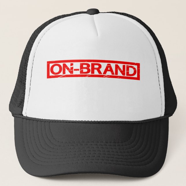 On-brand Stamp Trucker Hat (Front)