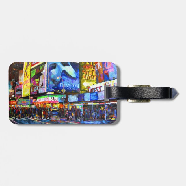 On Broadway Luggage Tag (Back Horizontal)