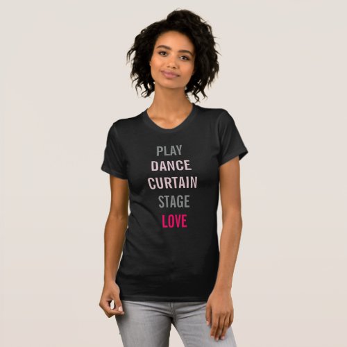 On Broadway Professional Arts Personalize Tee