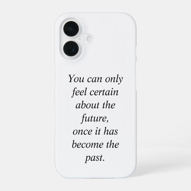On Certainty Iphone Case (Back)