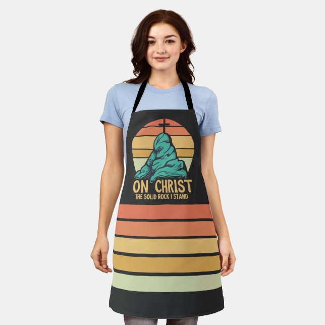 On Christ the Solid Rock I Stand Apron (Worn)