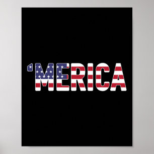 (on Ck) Patriotic Shirts Usa Flag Fighter Jet 4th Poster