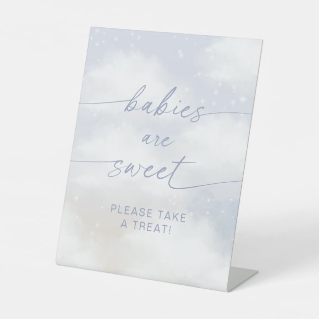 On Cloud 9 Babies Are Sweet  Pedestal Sign (Front)
