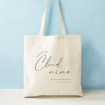 On Cloud 9 Bachelorette Weekend Favor Bags<br><div class="desc">Bride Is On Cloud Nine Bachelorette Favor Tote Bags</div>