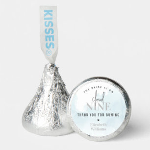 On Cloud 9 Bridal Shower Thank You Hershey®'s Kisses®