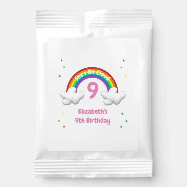 On Cloud 9! Rainbow Birthday Lemonade Drink Mix (Front)