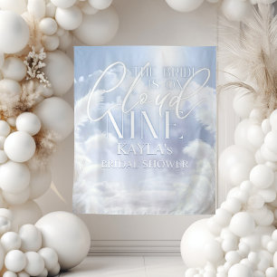 On Cloud Nine 9 Pampas Bridal Shower Photobooth Tapestry
