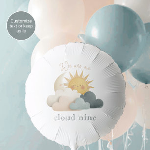 On Cloud Nine Baby Shower Balloon Celestial