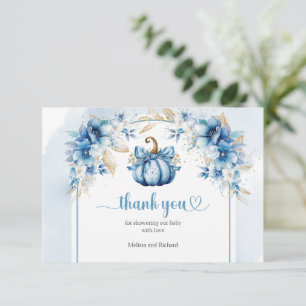 On Cloud Nine Modern Pink Girl bear Thank You Enclosure Card