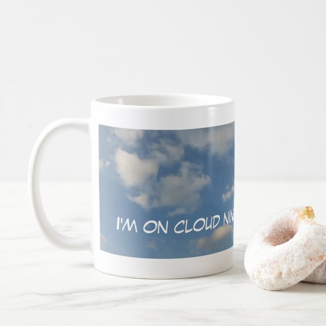 On Cloud Nine Panoramic Coffee Mug (With Donut)