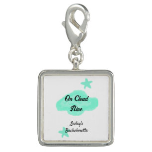 On Cloud nine pastel green clouds star bachelorett Charm