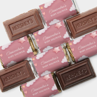 On Cloud Nine Pink Clouds Baby Shower Candy Hershey's Miniatures