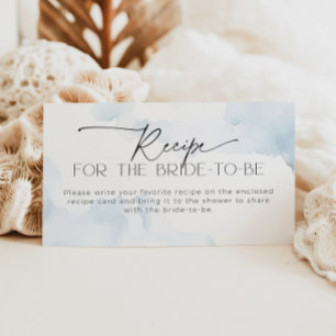 On Cloud Nine Recipe for the Bride-to-be Request Enclosure Card