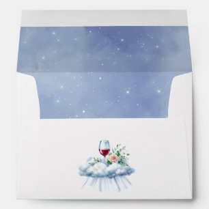 On Cloud Wine Bridal Shower Starry Night Envelope